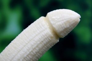 Banane als Sinnbild für Peyronie